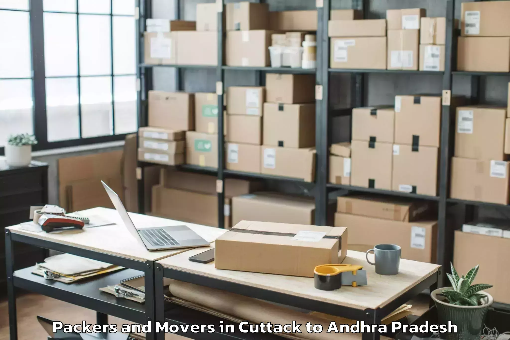 Comprehensive Cuttack to Hanumathunipadu Packers And Movers